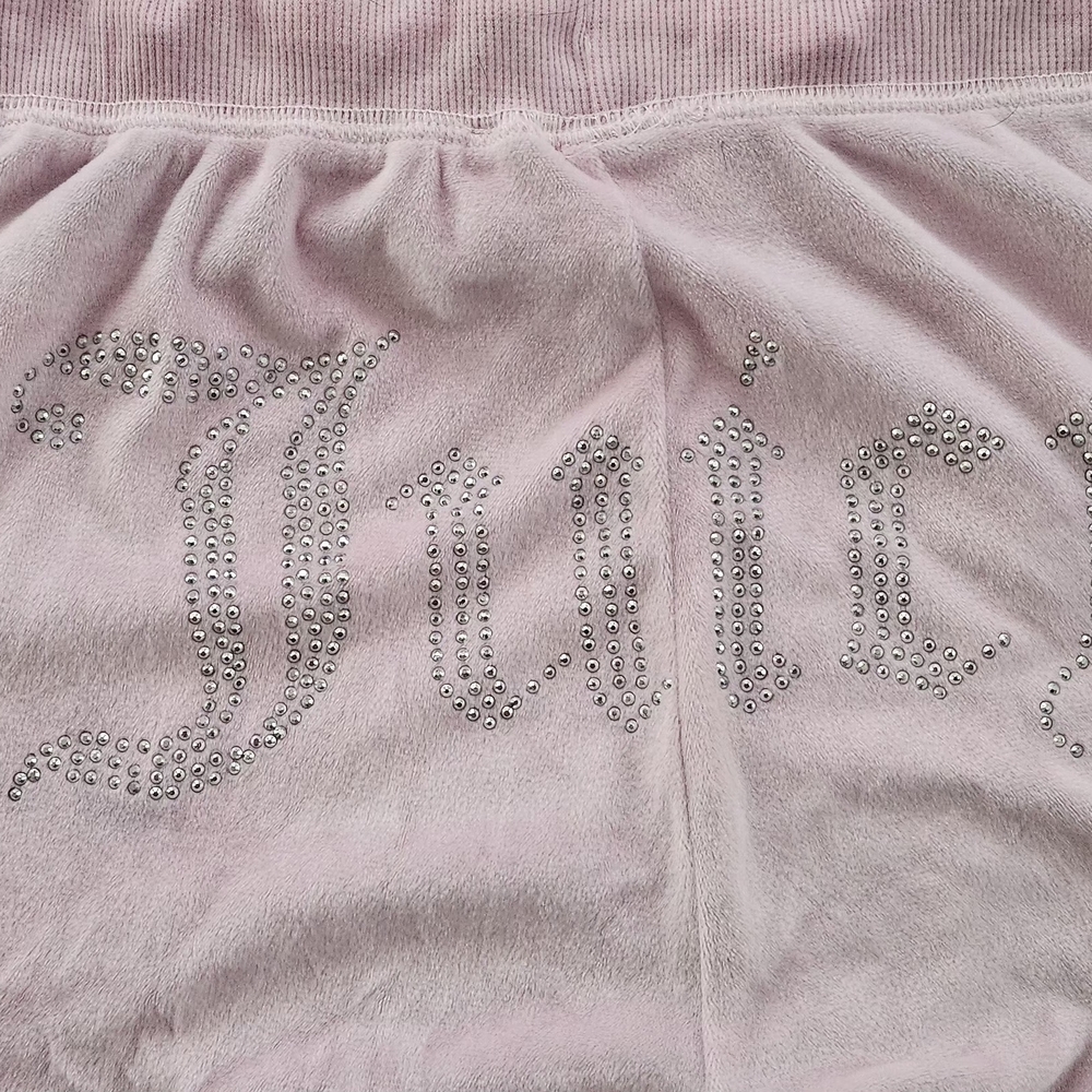 Women's Intimates Velour Lounge Pants - White, Pink, and Purple - Picture 8 of 8